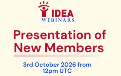 IDEA WEBINAR: Presentation of New Members (July 2024 – present)